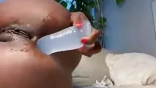 A quickie fuck with my dildo