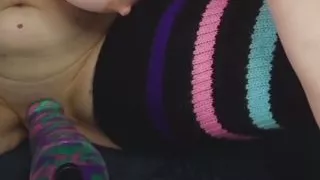 Powerful Female Ejaculation Poured All Over The Pussy And The Bed