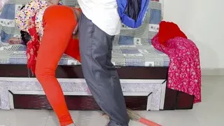 Indian boy found his maid ass cleavage naked that made him crazy