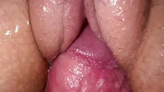 I fucked my hot stepsister, creamy cunt and close up cum on pussy