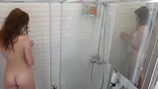 Capturing my girlfriend on film stripping and showering in
