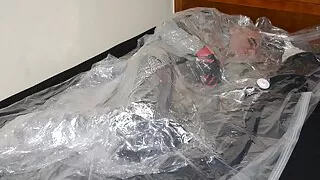 Jan 10 2023 - A long sweaty relaxing VacPacking in my shiny ski jacket PVC aprons & Lead Aprons