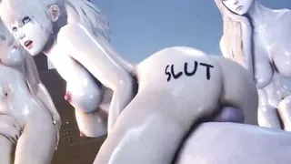 white-haired slut cowgirl riding huge boner of her boyfriend 