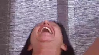 Sexy brunette masturbates her tight eager pussy - 1