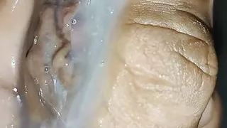 Lot's of cum close up