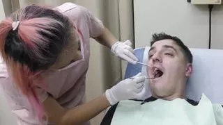 Canada Gets A Dental Exam From Hygienist Channy Crossfire ONLY On GuysGoneGynocom!