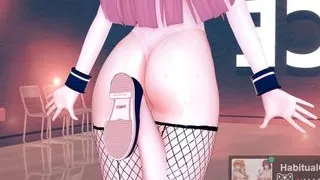 mmd r18 Ecksa size in Leotard Scarlet Devil Mansion happy halloween public event anal