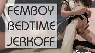 Feminized Sissy Boy Jerks and Edges till She Cums With Just 2 Fingers (Closeup Cum Replay)