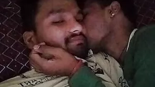 Desi Beautiful Boy Kissing in private room