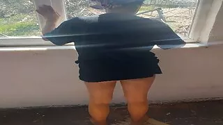 Turkish mature hijab stepmom cleaner