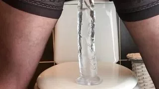 Having fun with my dildo