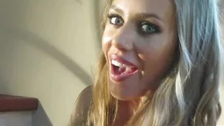 Perfectly stacked Nicole and Abigail lick each others