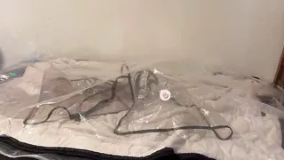 Mar 26 2023 - VacPacked in Mikes winter coat with my PVC aprons