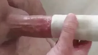 Huge fat cock cumshot