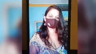 Telugu aunty video call for step brother dirty talking with boobs showing sucking