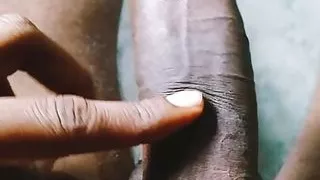 Harter schwarzer Desi Schwanz wartet auf Spaß