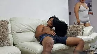 My stepmom loves my cock. Part 1. He gives some good blowjobs