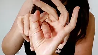 Adorable hands play long fingers 2 dirty songs