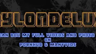 white stocking feet tease