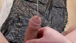 Hyperspermia massive cumshot fountain flying across the room