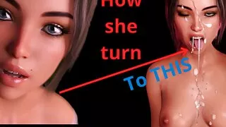 I know her like a good cute girl... but how did she turnet into this swallow monster? :O