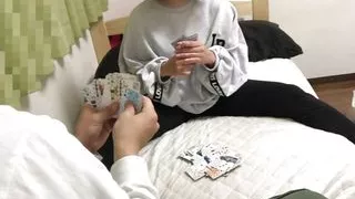 My lovely girlfriend came to stay with us and after some flirting, we had sex for the first time.