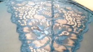 Tied up with open pussy, clit on fire