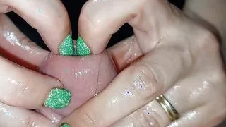 Nails insertion to peehole and cumshot