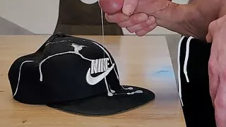 Nike cap massive cumshot