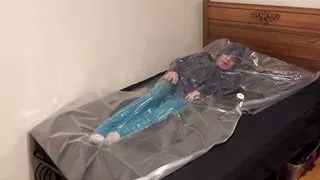 Jan 3 2023 - VacPacked in my blue PVC raincoat with my PVC aprons and blue lead apron