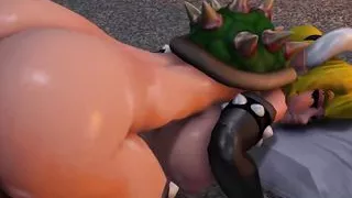 Sweet Princess Doggystyle Riding Huge Dark Cock