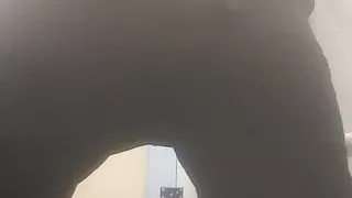 Another risky public toilet wank and cum