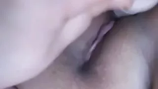 Bbw tight pussy taking small dildo