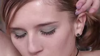 Pig tailed German teen gets her trimmed pussy filled