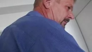 Tattooed German woman taking a loaded cock in her pierced twat