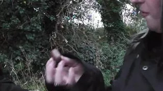 Brunette fatty picked up for cock-riding