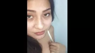 I entered my beautiful virgin stepdaughter's room and gave her to swallow my semen, she was wearing a miniskirt and high