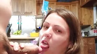 School Girl Tries to DEEPTHROAT Cock for the first time