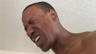 Massive bubble butt black bitch gets twat fingered and fucked by hot cock black