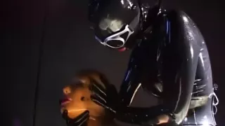 Two Sexy Lesbians Full Encased In Latex Suits Have Fun In Her Rubber Skins - Part 2