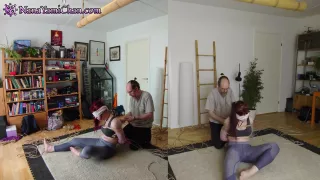 Shibari Energy Tie Girl In Blindfolded Suspension - Vorschau