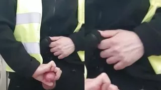 Security Guard cum in work toilet