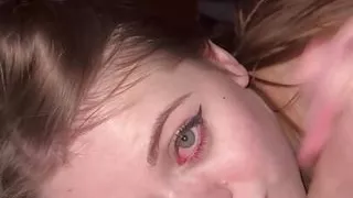 Sweet Blowjob In The Elevator Ended With Cum In The Mouth