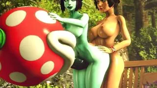 Futunari fuck the monster flower