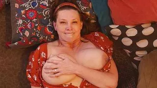 My sexy MILF wife masturbates, gets her pussy licked till she has a real orgasm then gets a hard fuck till big cum shot!