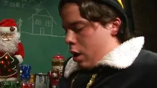 Taylor Rain santa slut sucks elf dick