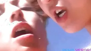 Outdoor-Fick mit zwei Lesben