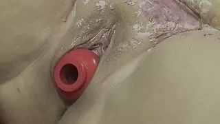 Annadevot: With wax made horny and then fingered