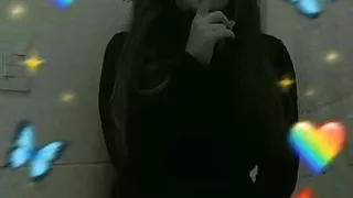 Just me so in skirts touching myself at the bathroom a bit shy and horny