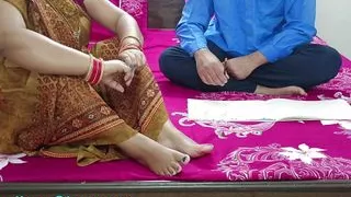 Desi stepmom fucking with teen step son when studying! Step mom dont know anything